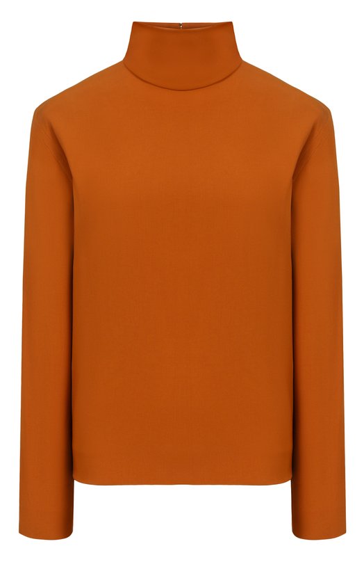 Топ из вискозы Saint Laurent 848169/Y5J19 Коричневый 848169/Y5J19