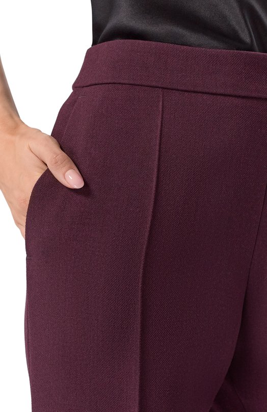 Шерстяные брюки Chloé CH26SPA17061 Фиолетовый  CH26SPA17061 Фото 5