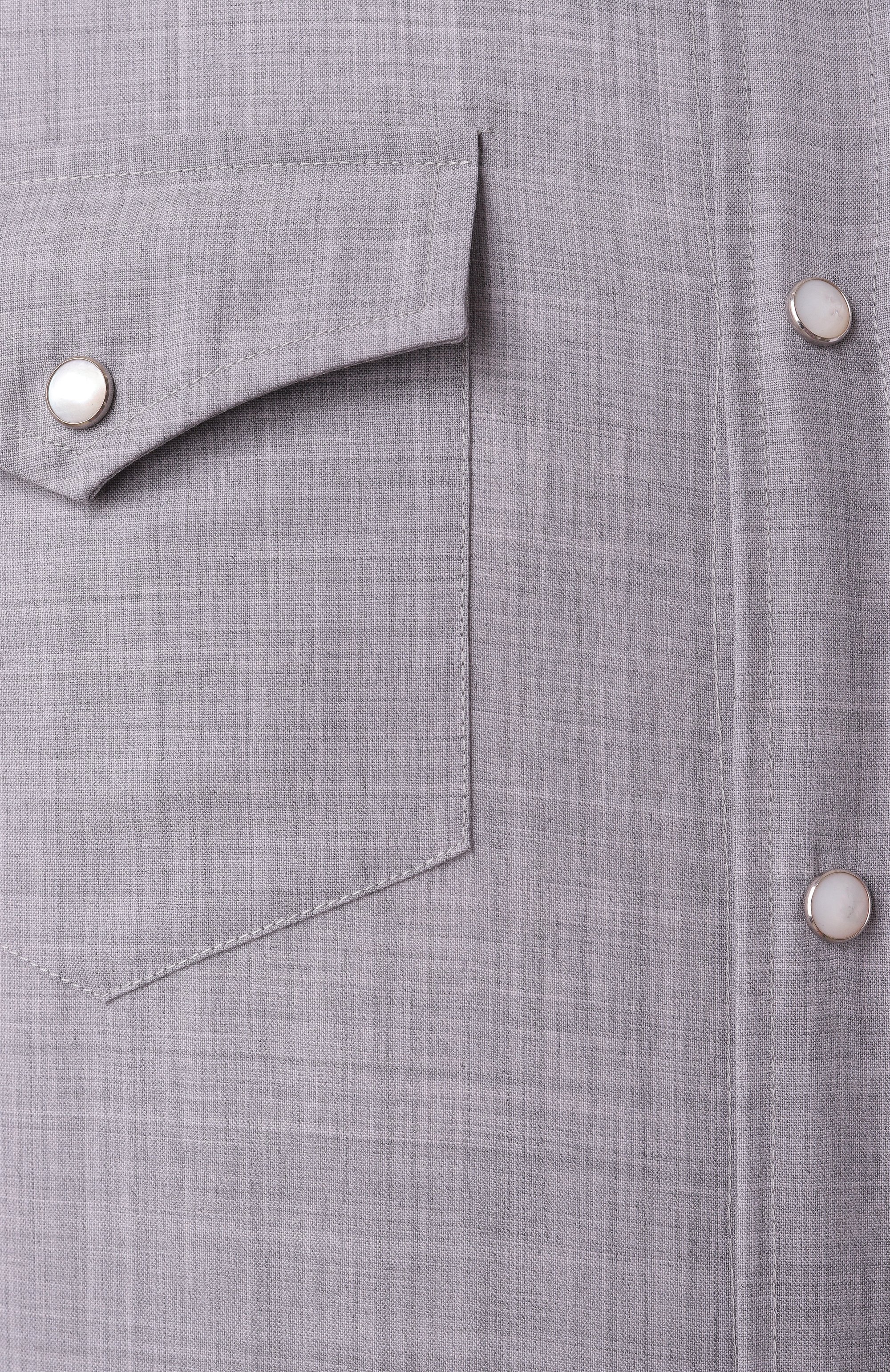 Шерстяная рубашка BRUNELLO CUCINELLI, арт. MM6704008, фото 6