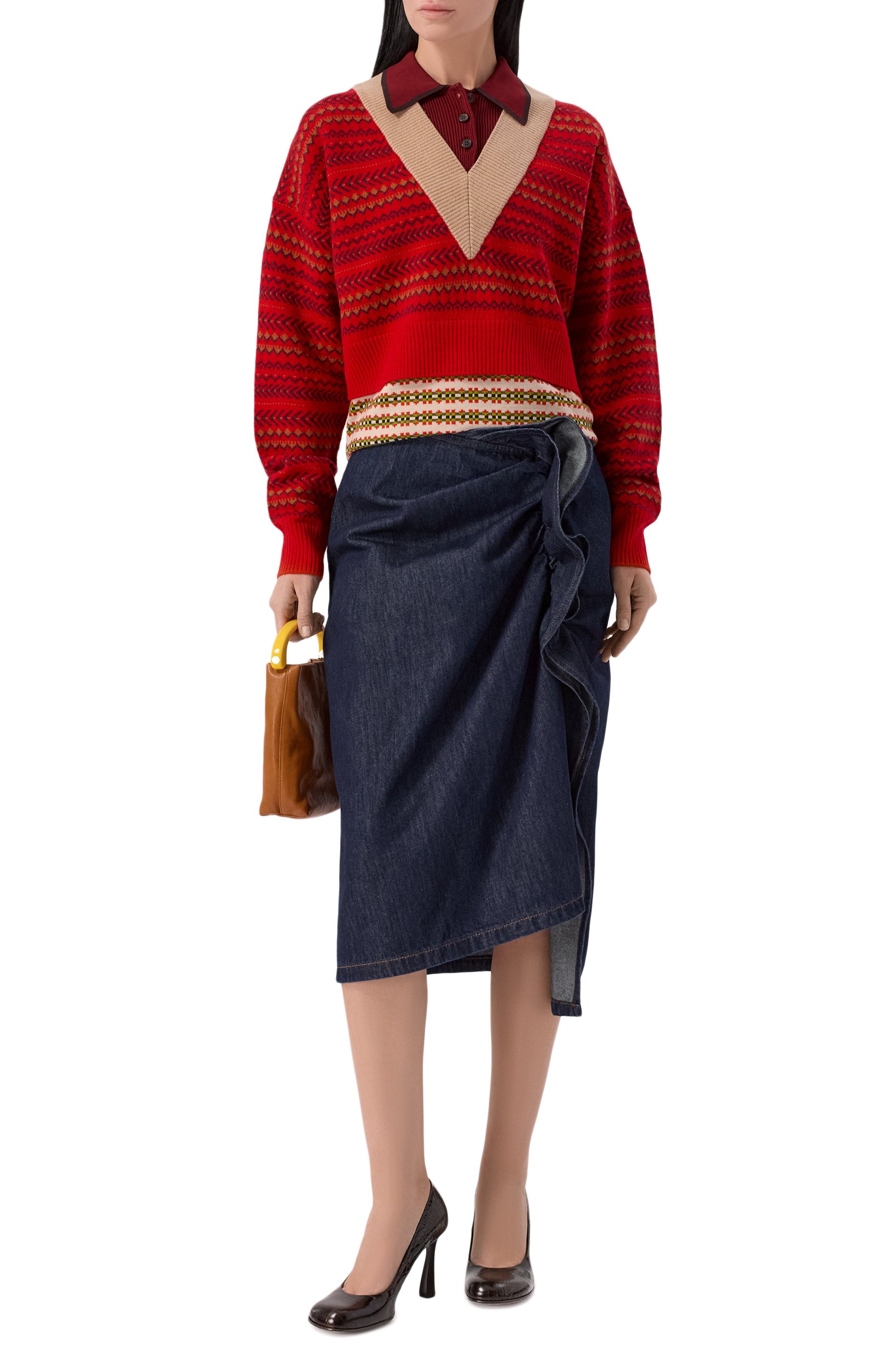 Поло из шерсти и вискозы DRIES VAN NOTEN, арт. 011226/4760, фото 2