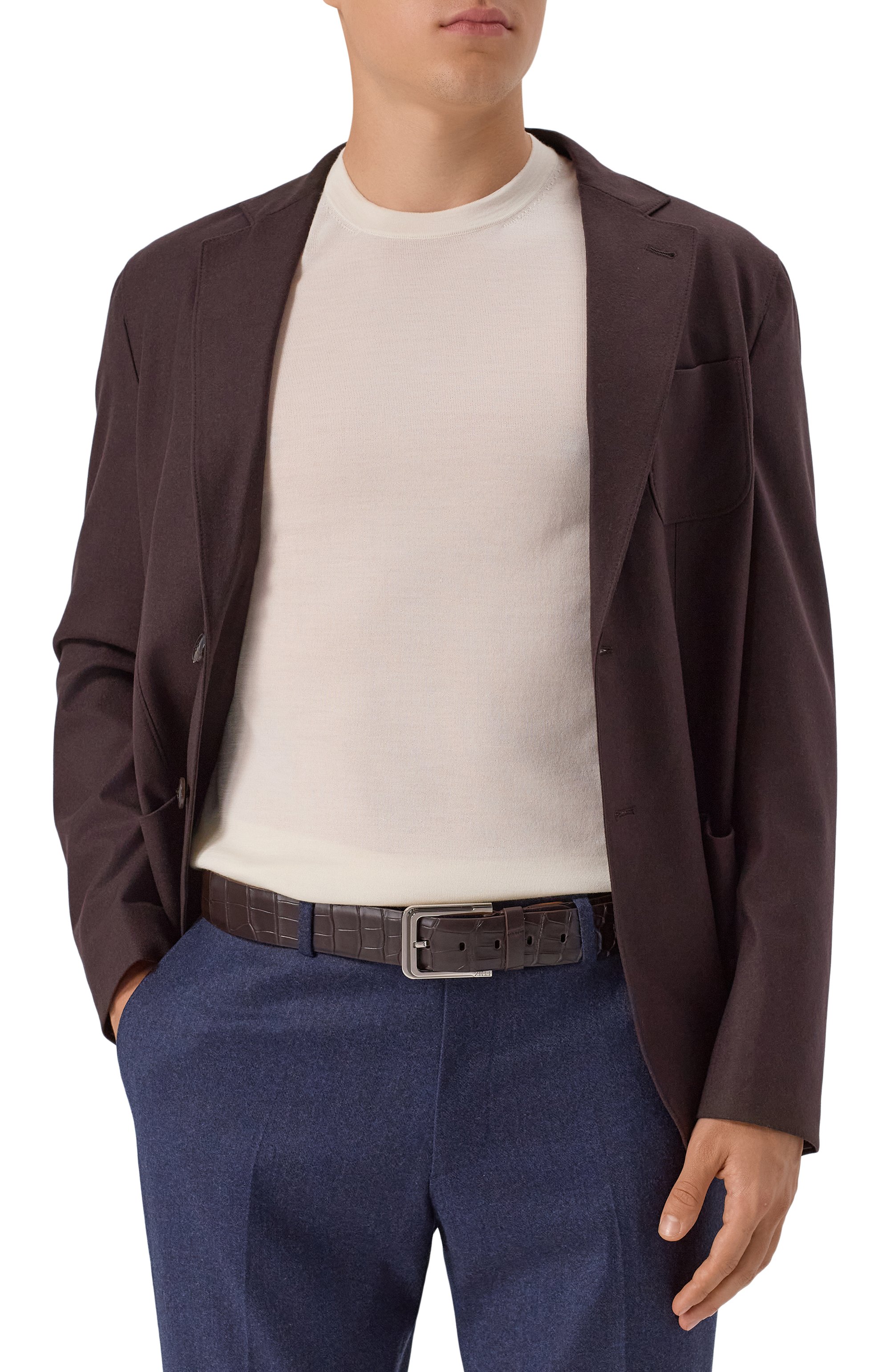 Ремень из кожи аллигатора ZILLI, арт. B12040M1010VPALRU, фото 2