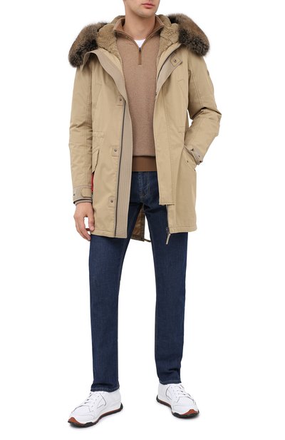 Пуховая парка с меховой подкладкой YVES SALOMON, арт. 21WHM00496A03X, фото 2