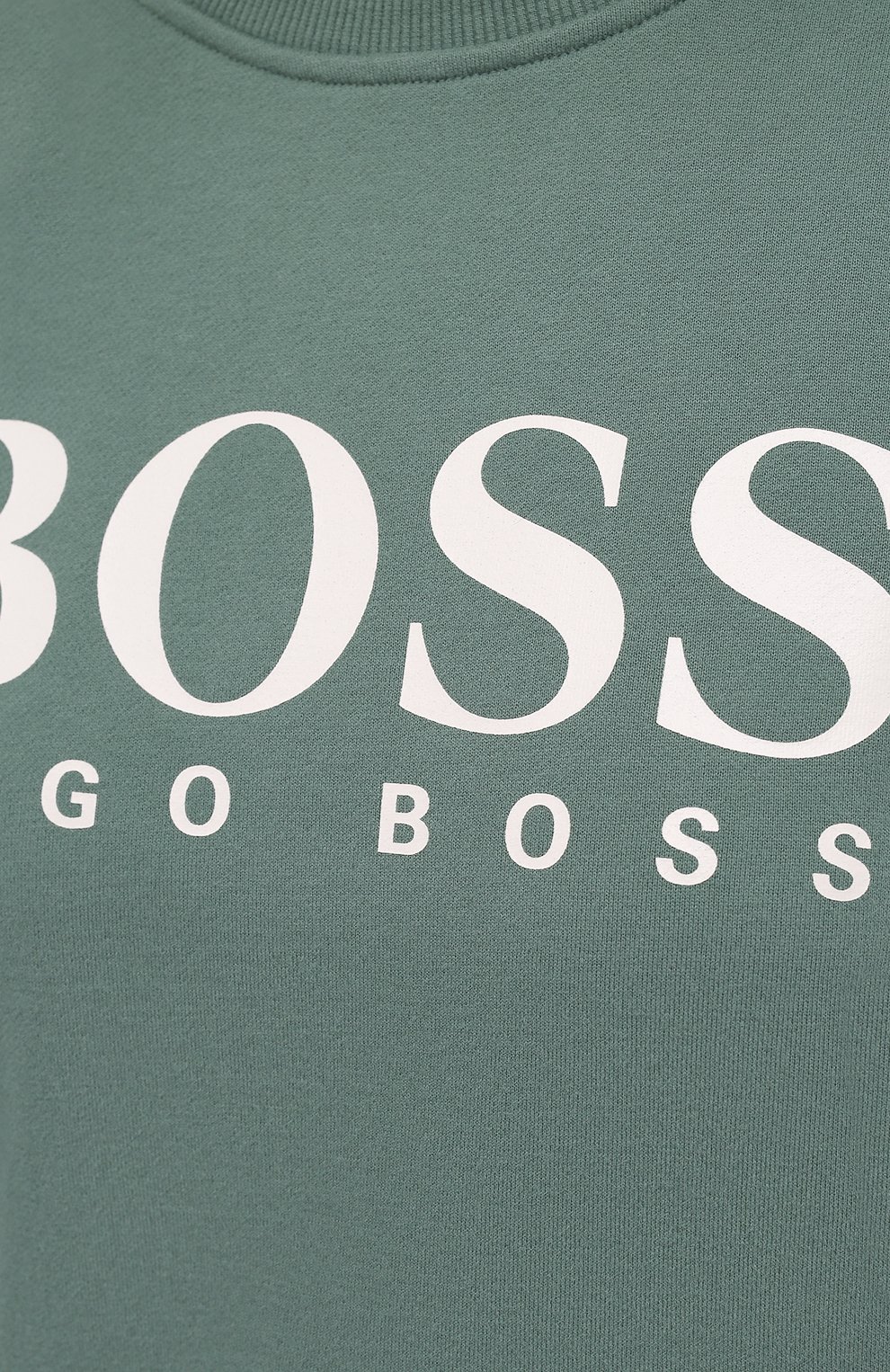 Хлопковый свитшот BOSS зеленого цвета по цене 12700 руб., арт. 50455351, фото 5 Хлопковый свитшот BOSS, арт. 50455351, фото 5