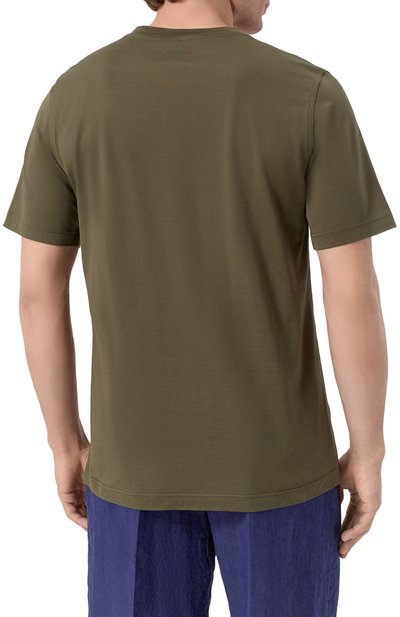 Хлопковая футболка KITON, арт. UMK0717H101, фото 4