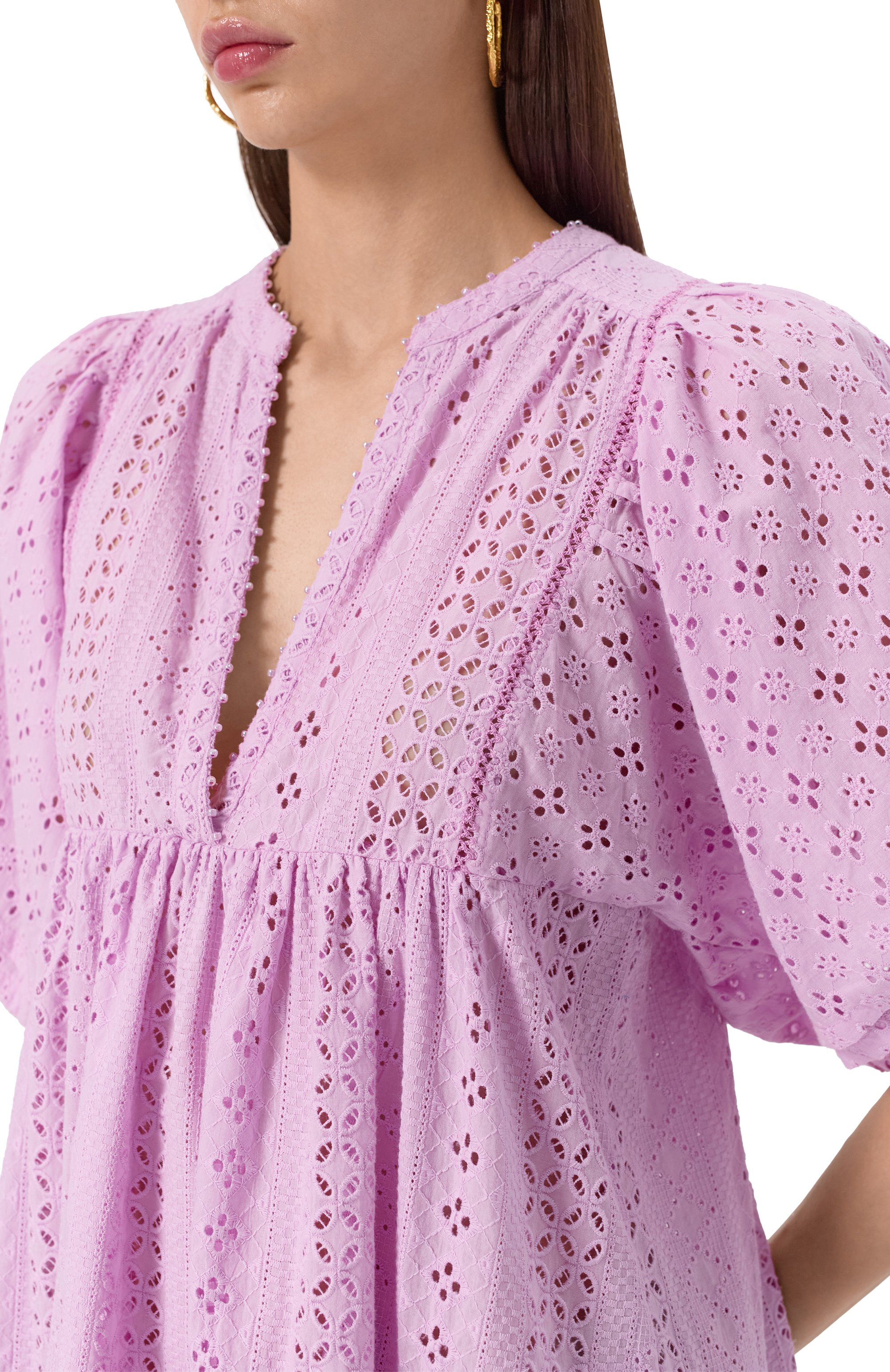 Хлопковое платье POUPETTE ST BARTH, арт. W4RR25N0LC5, фото 5