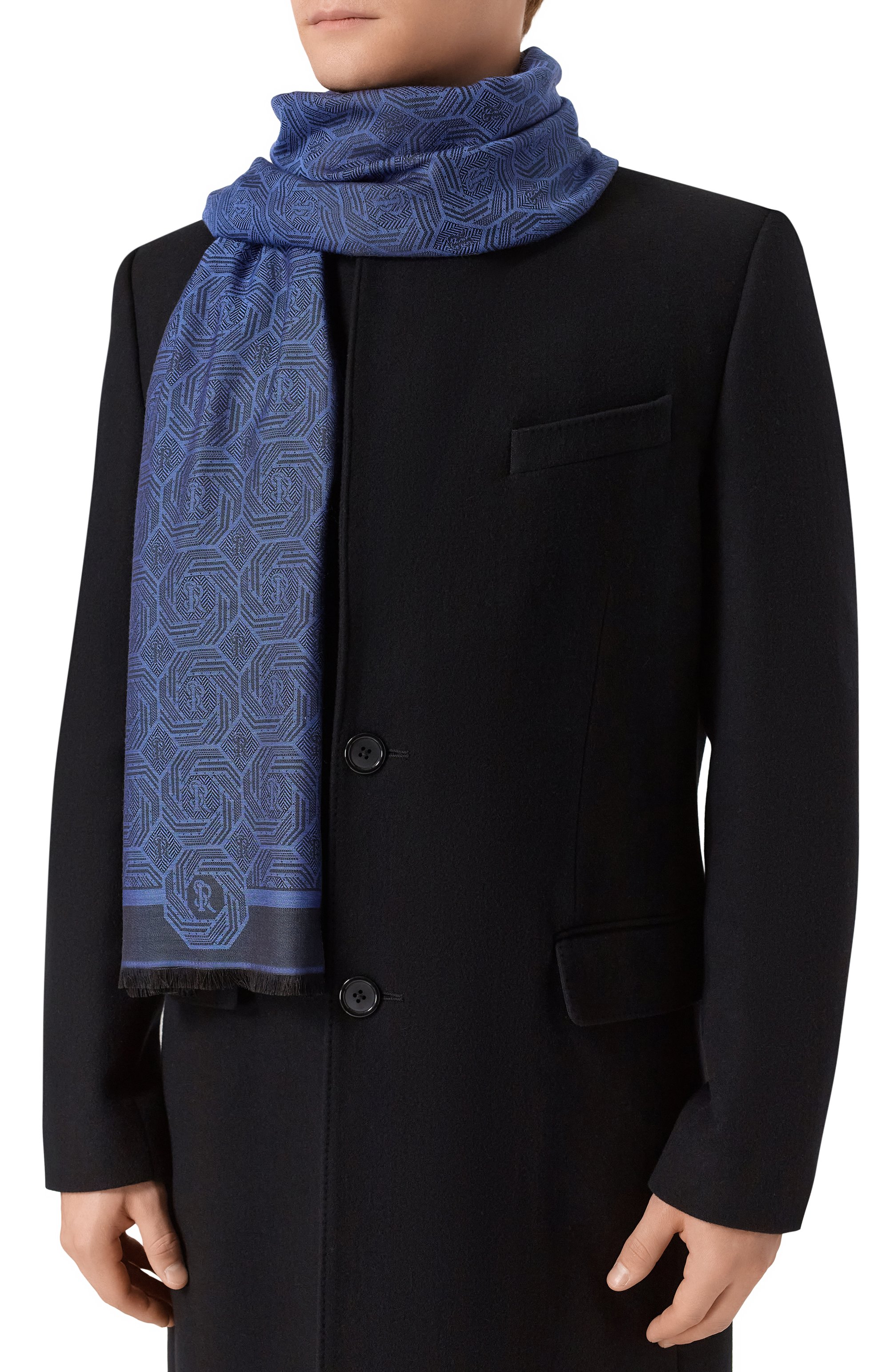 Шарф из шелка и кашемира STEFANO RICCI, арт. MWA5300100/7442, фото 2