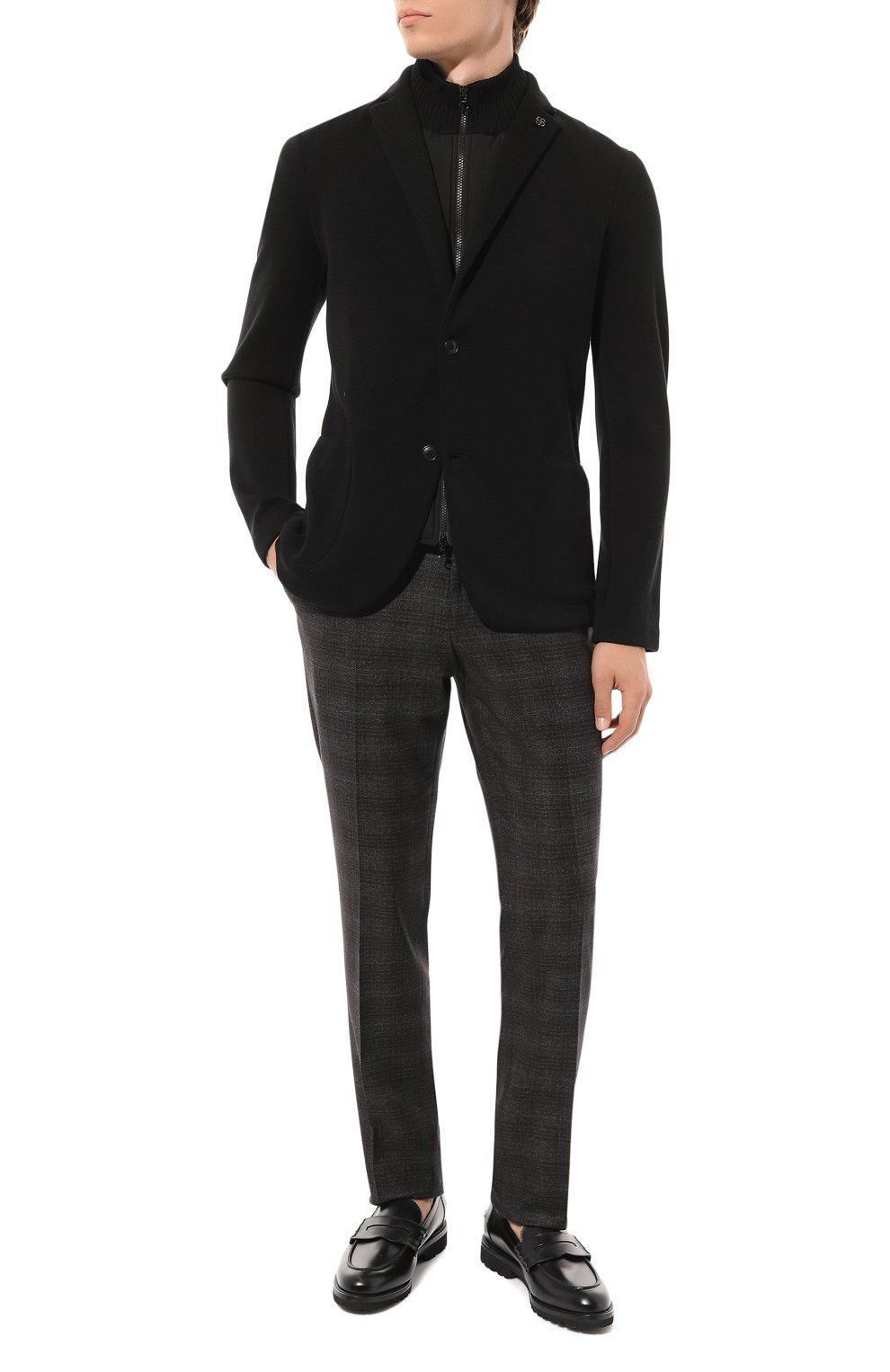 Брюки из шерсти и хлопка CORNELIANI, арт. 944B08-9417546, фото 2