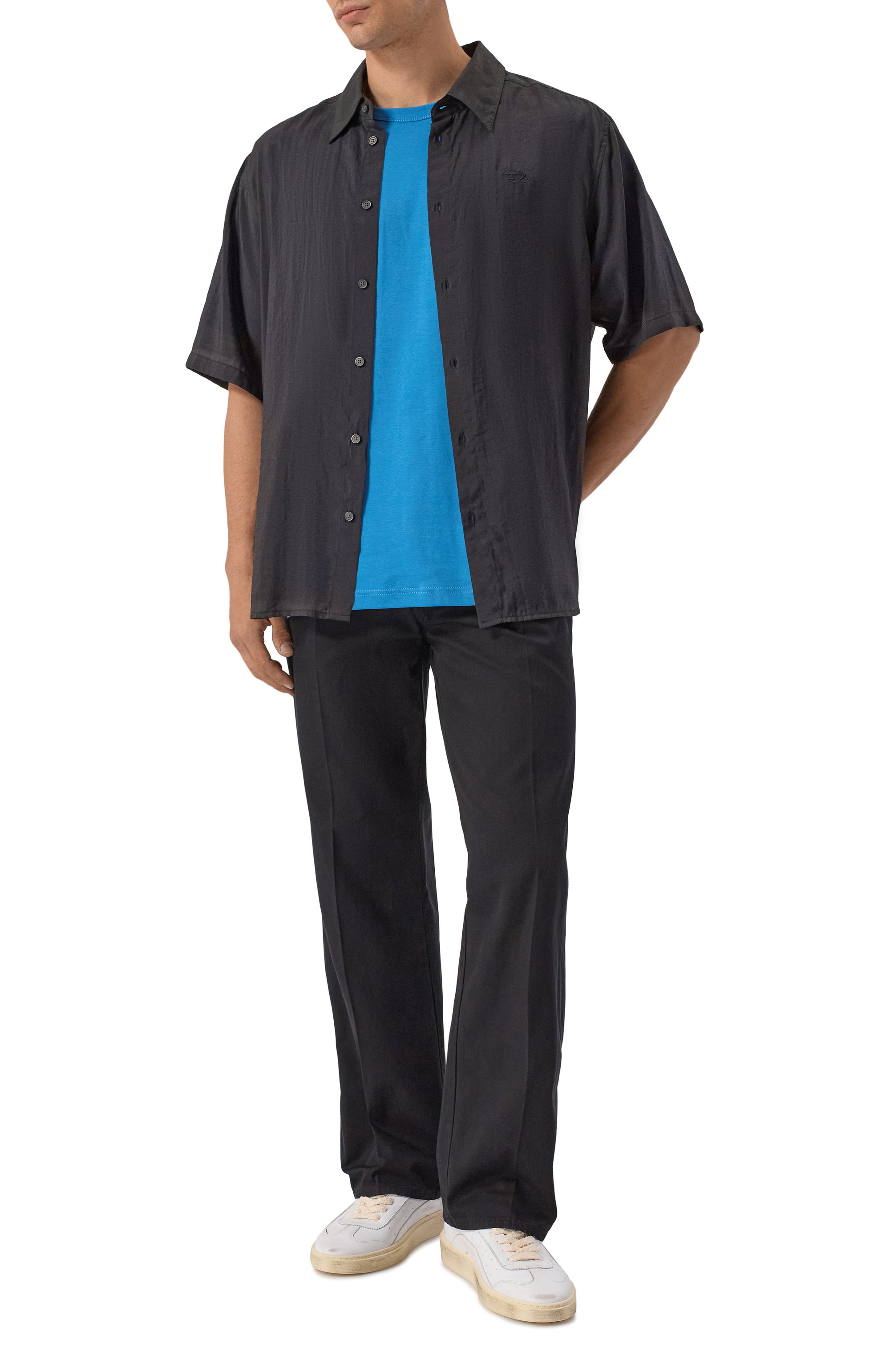 Хлопковая футболка DIESEL, арт. A16672/0AIJU, фото 2