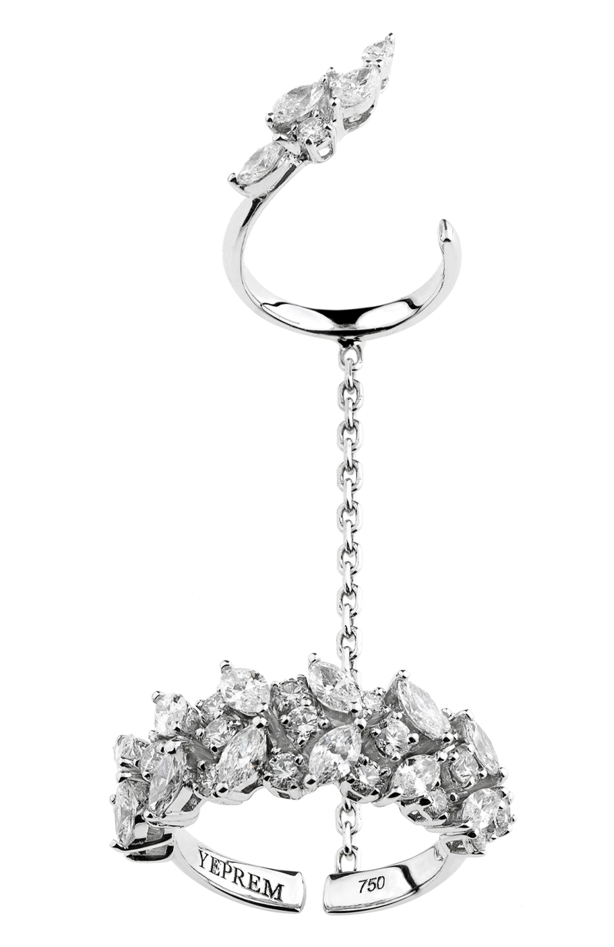 Кольцо YEPREM JEWELLERY бесцветного цвета по цене 1000500 руб., арт. RI1593, фото 1 Кольцо YEPREM JEWELLERY, арт. RI1593, фото 1