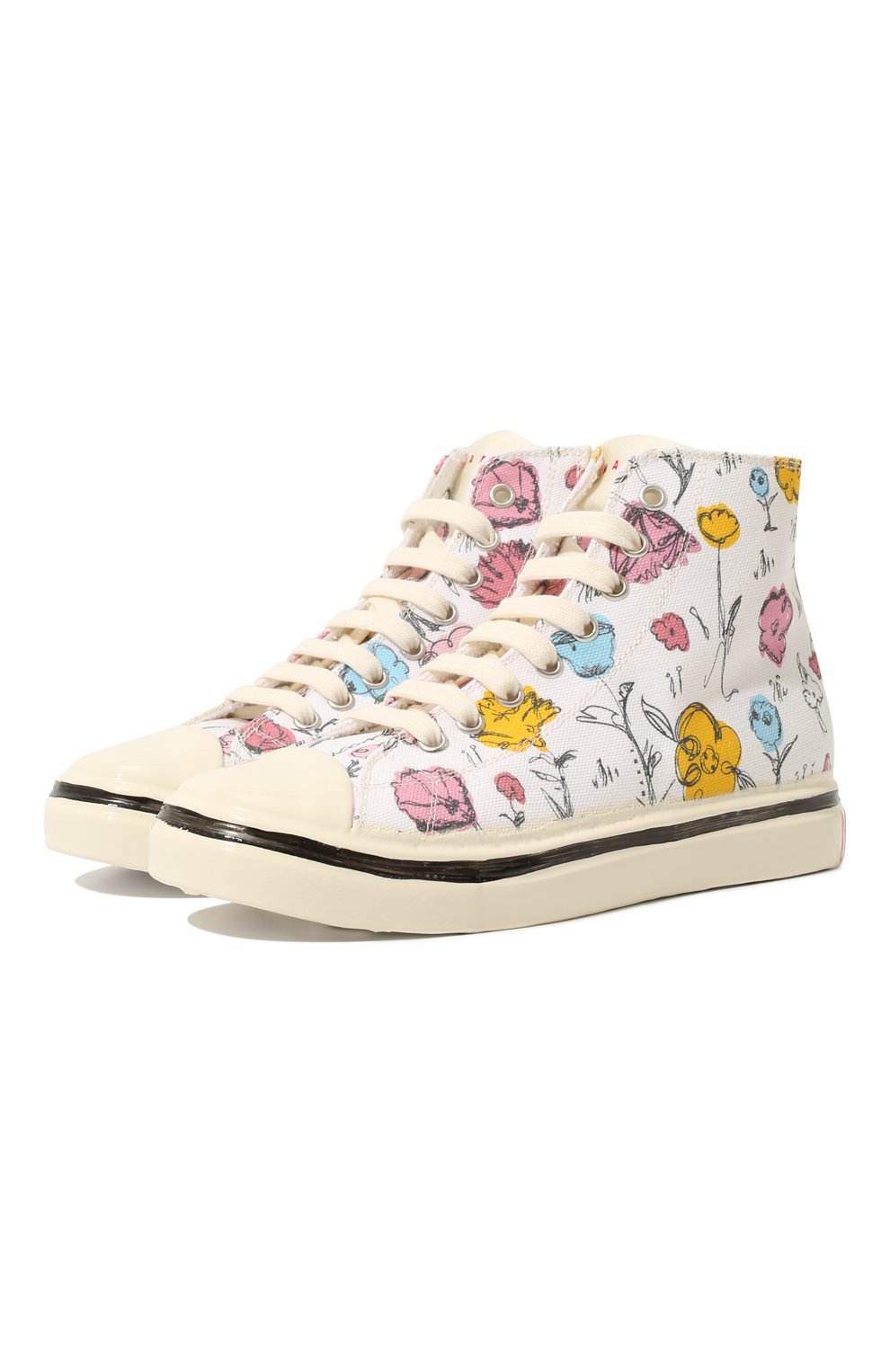 Высокие кеды MARNI, арт. 70417 VAR.1/36-41, фото 1