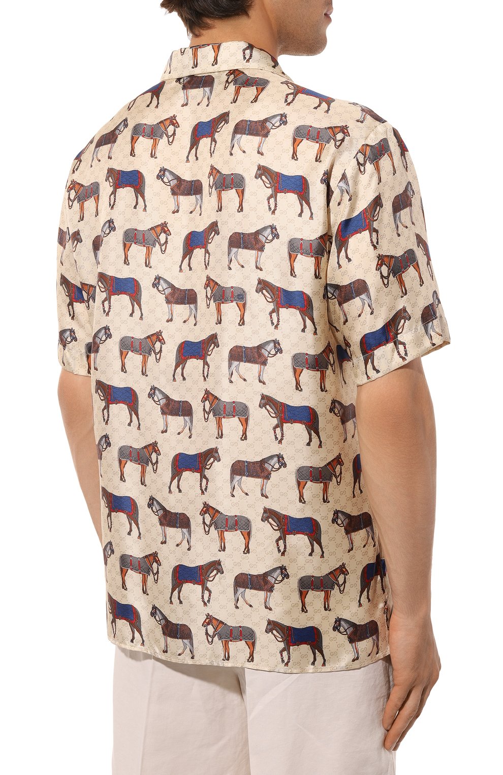 Шелковая рубашка GUCCI, арт. 770432/ZAPEG, фото 4