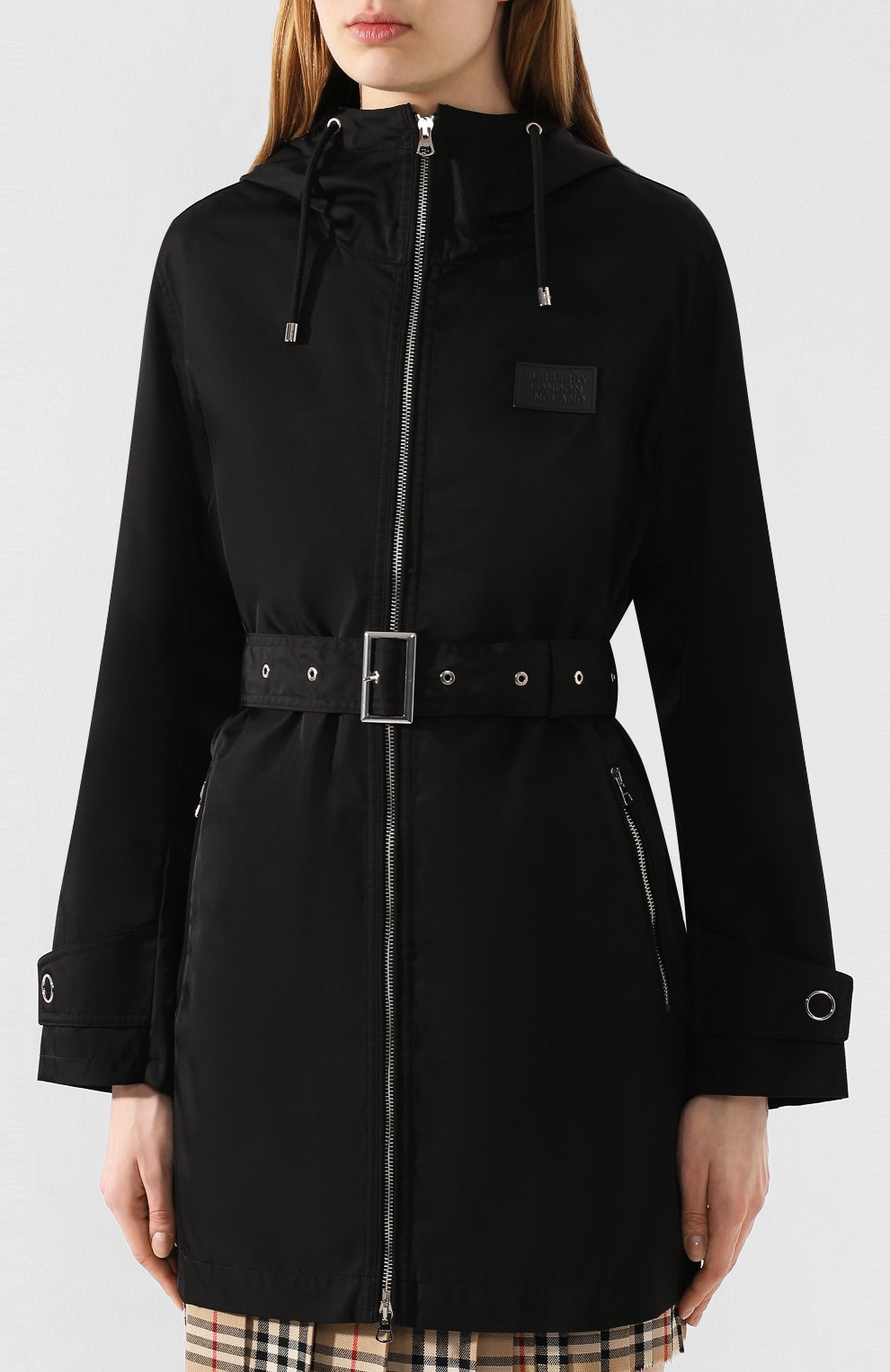 Плащ knighton BURBERRY черного цвета по цене 176500 руб., арт. 8026148, фото 3 Плащ knighton BURBERRY, арт. 8026148, фото 3