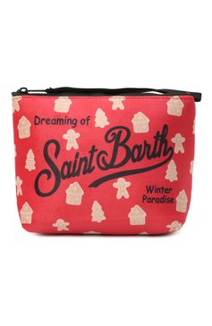 Женская текстильная косметичка aline MC2 SAINT BARTH красного цвета, арт. ALINE W/02154G | Фото 1 (Материал сплава: Проставлено; Материал: Текстиль; Нос: Не проставлено)