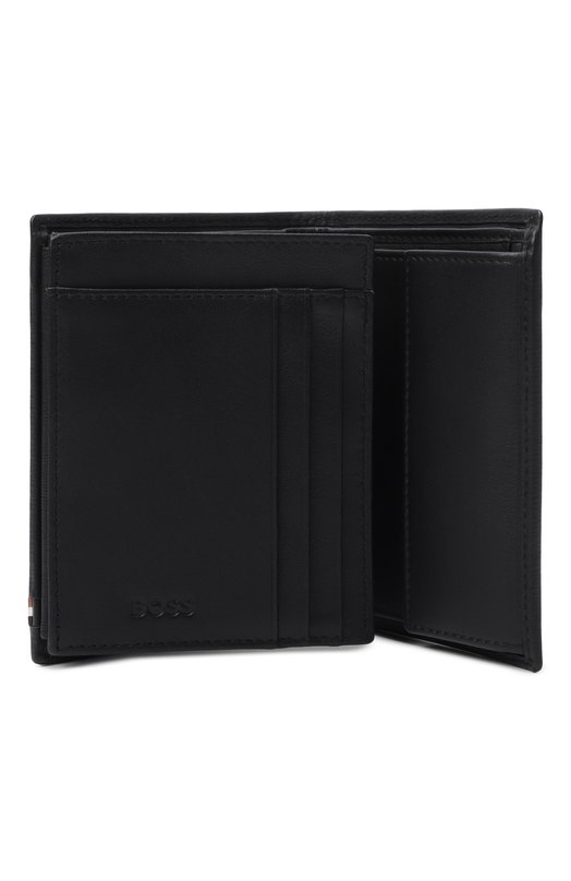 Кожаное портмоне BOSS HBPU00066M Чёрный  HBPU00066M Фото 3