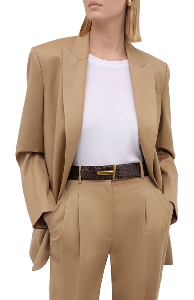 Ремень из кожи аллигатора TOM FORD, арт. WB206TN-ECY003/AMIS, фото 2