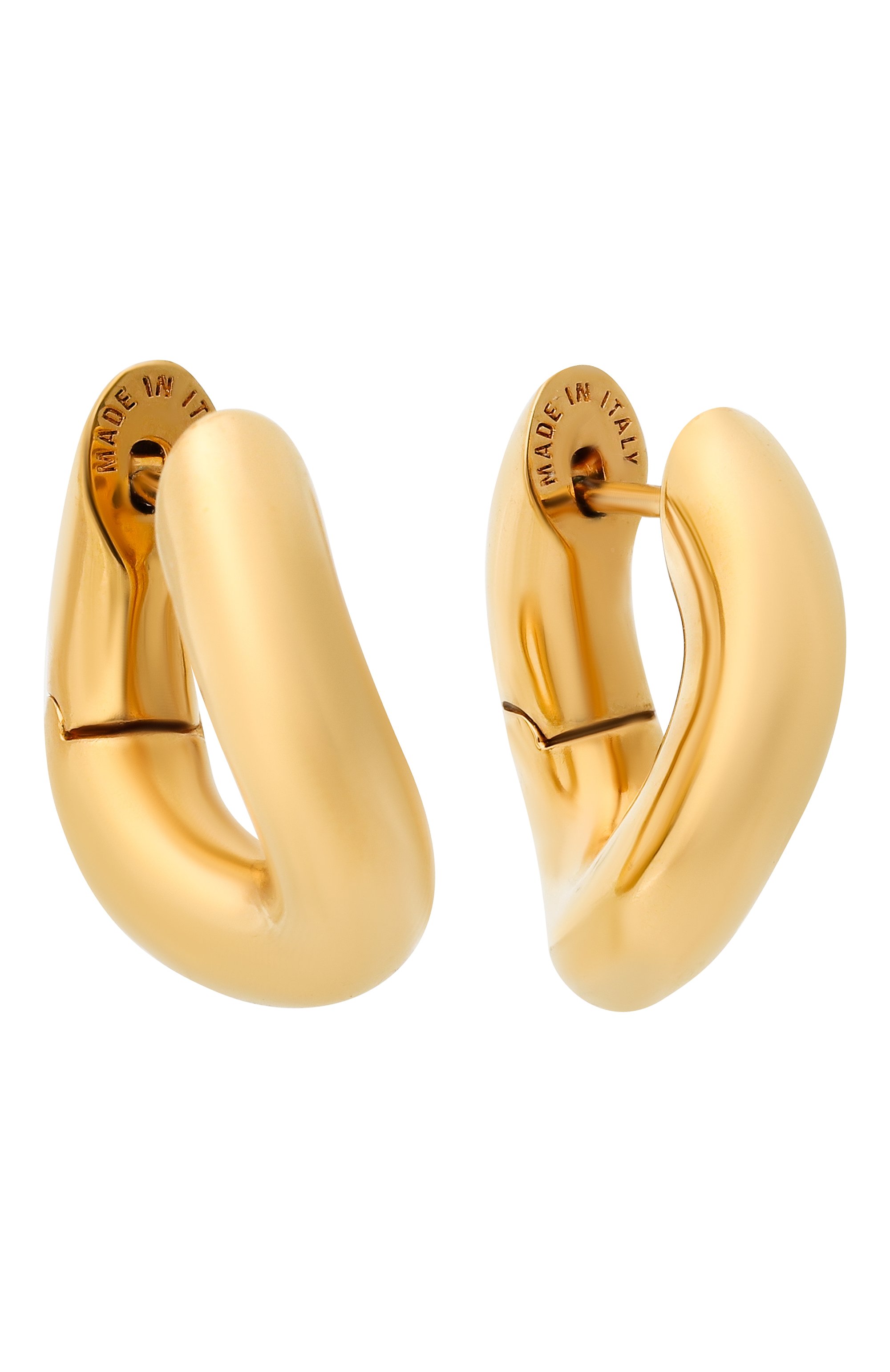 Серьги loop xxs BALENCIAGA золотого цвета по цене 55600 руб., арт. 656263 TZ99G, фото 3 Серьги loop xxs BALENCIAGA, арт. 656263 TZ99G, фото 3