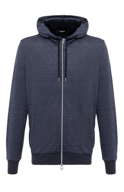 Мужской толстовка из шелка и льна MVST, арт. 16M430/BL00