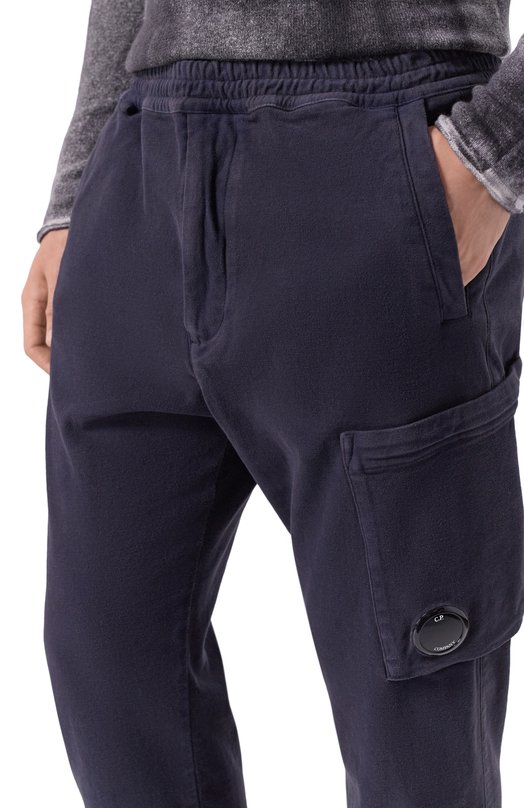 Хлопковые брюки C.P. Company 19CMPA279A110482G Синий  19CMPA279A110482G Фото 5