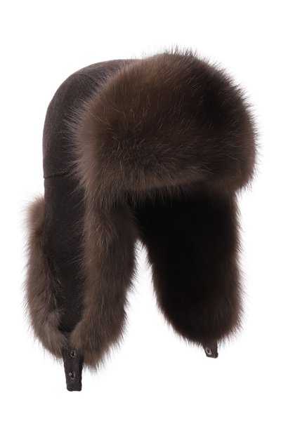 Мужская утепленная шапка-ушанка с отделкой из соболя VICTORIA KUSENKOVA, арт. 339173304159