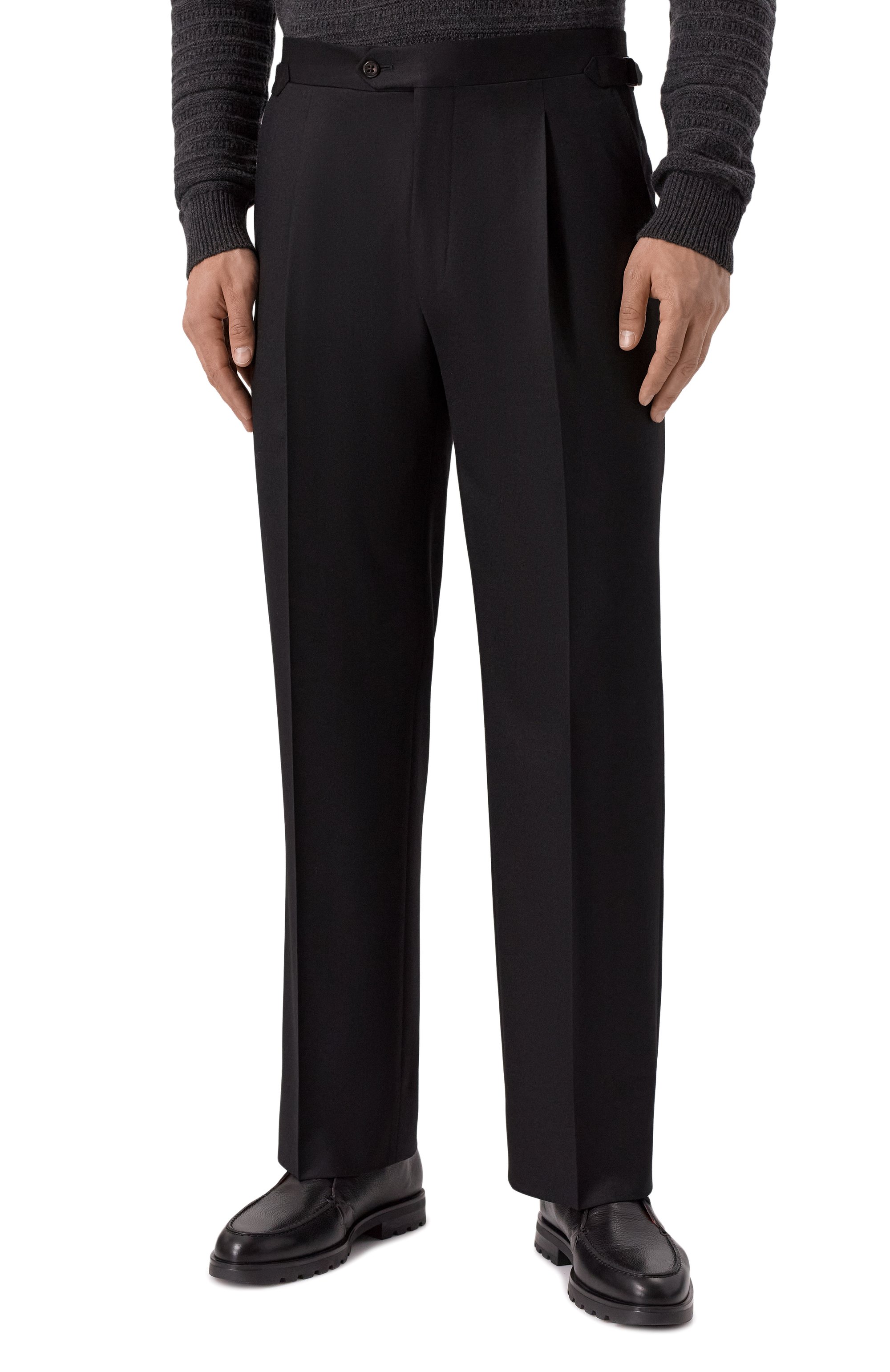 Шерстяные брюки CORNELIANI, арт. 264L26-2618111, фото 3