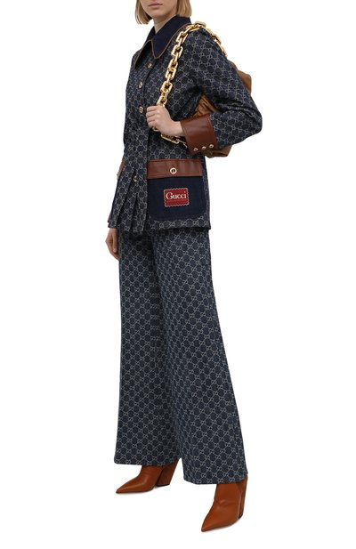 Джинсовый жакет GUCCI темно-синего цвета по цене 331200 руб., арт. 652658/XDBIP, фото 2 Джинсовый жакет GUCCI, арт. 652658/XDBIP, фото 2