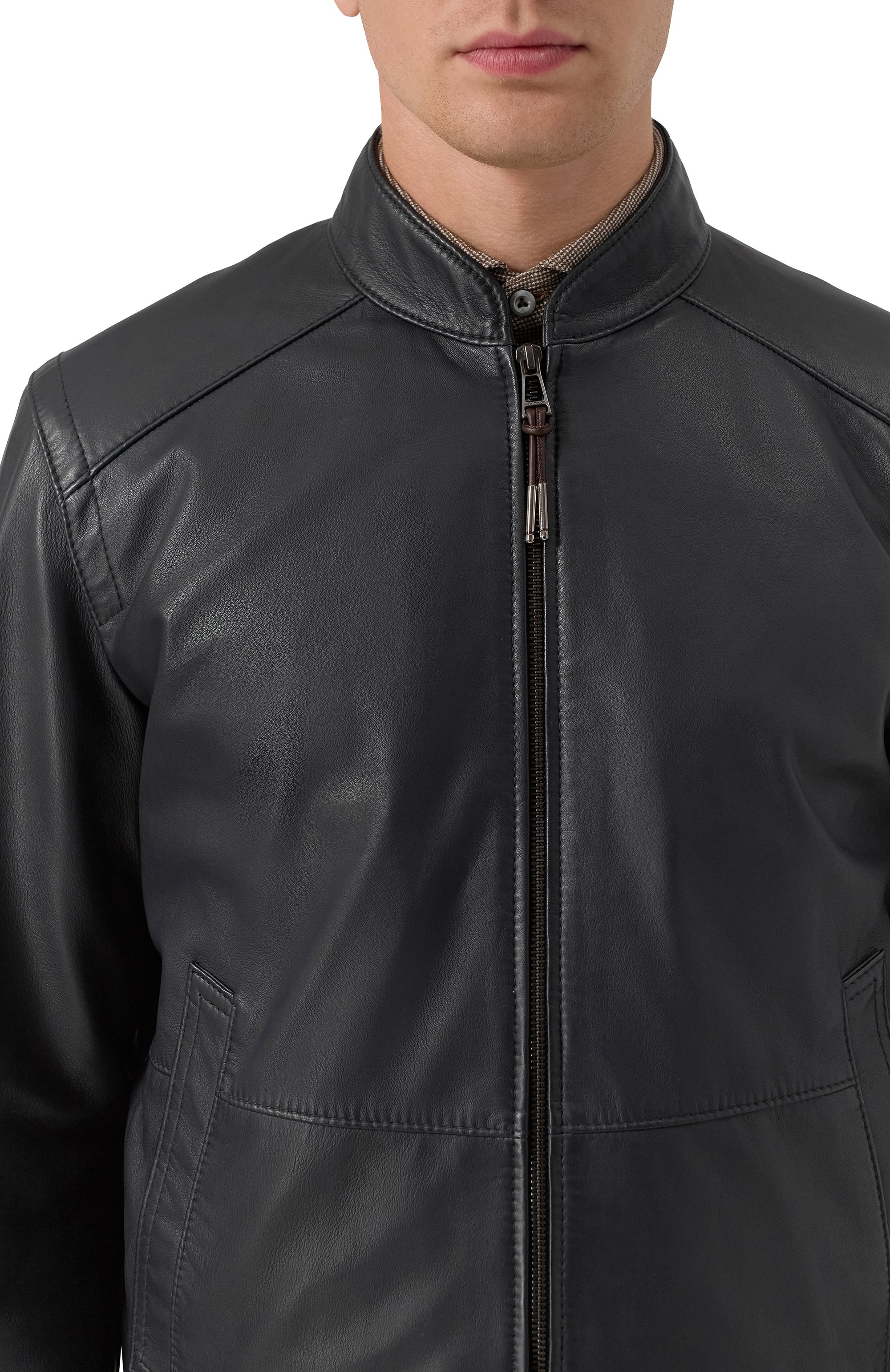 Кожаный бомбер WINDSOR, арт. B0RELL03-L/1300145, фото 5