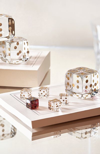 Набор из 5 игральных кубиков jeu BACCARAT прозрачного цвета по цене 67050 руб., арт. 2 813 755, фото 2 Набор из 5 игральных кубиков jeu BACCARAT, арт. 2 813 755, фото 2
