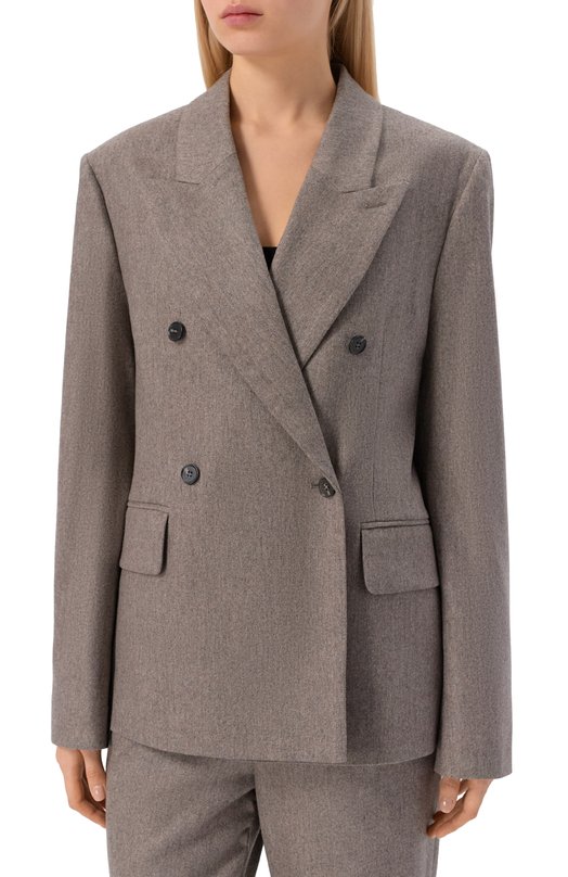 Жакет из шерсти и кашемира Loulou de Saison GINA Бежевый  GINA Фото 3