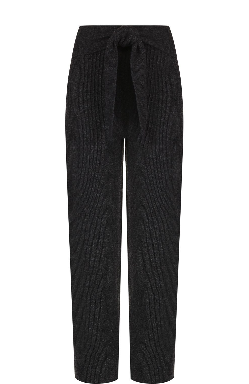 Укороченные вязаные брюки с поясом NANUSHKA, арт. TIGRE_CHARC0AL, фото 1