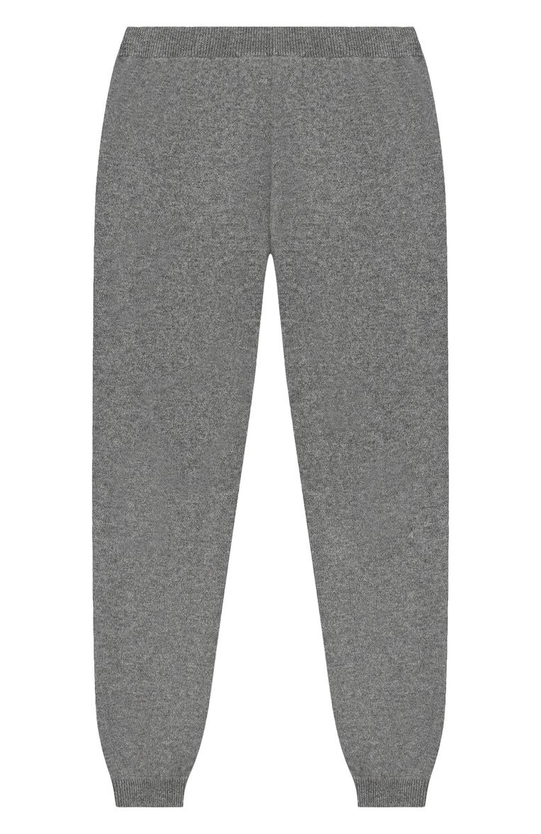 Детские кашемировые джоггеры GIORGETTI CASHMERE темно-серого цвета, арт. MB1683/8A-14A | Фото 1 (Материал внешний: Шерсть, Кашемир; Девочки Кросс-КТ: Брюки-одежда, Джоггеры-одежда; Региональные ограничения белый список (Axapta Mercury): RU; Нос: Не проставлено; Ростовка одежда: 10 - 11 лет | 140 - 146см, 12 лет | 152 см, 8 лет | 128 см)