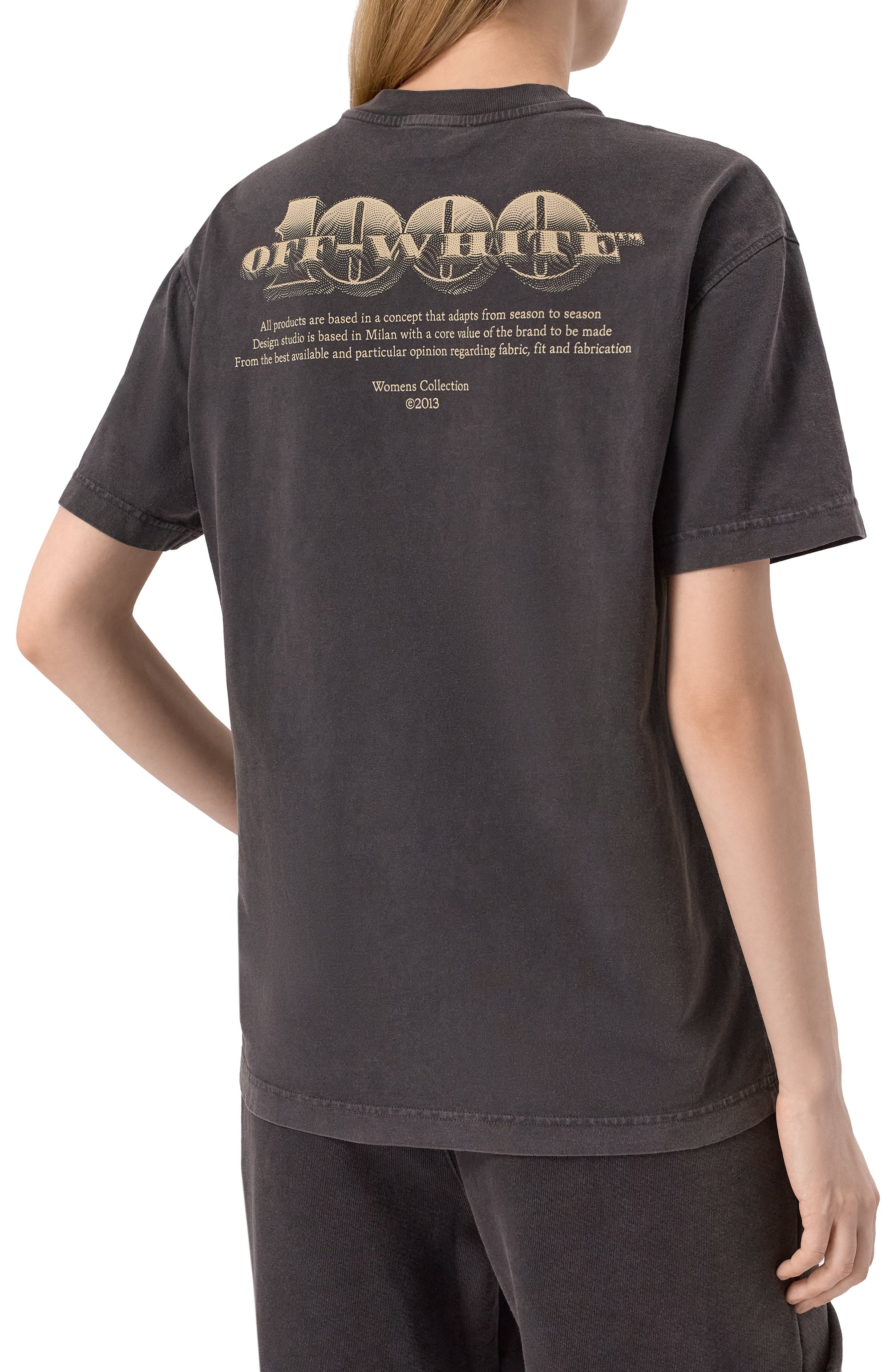 Хлопковая футболка OFF-WHITE, арт. 0WAA089S25JER00A, фото 4