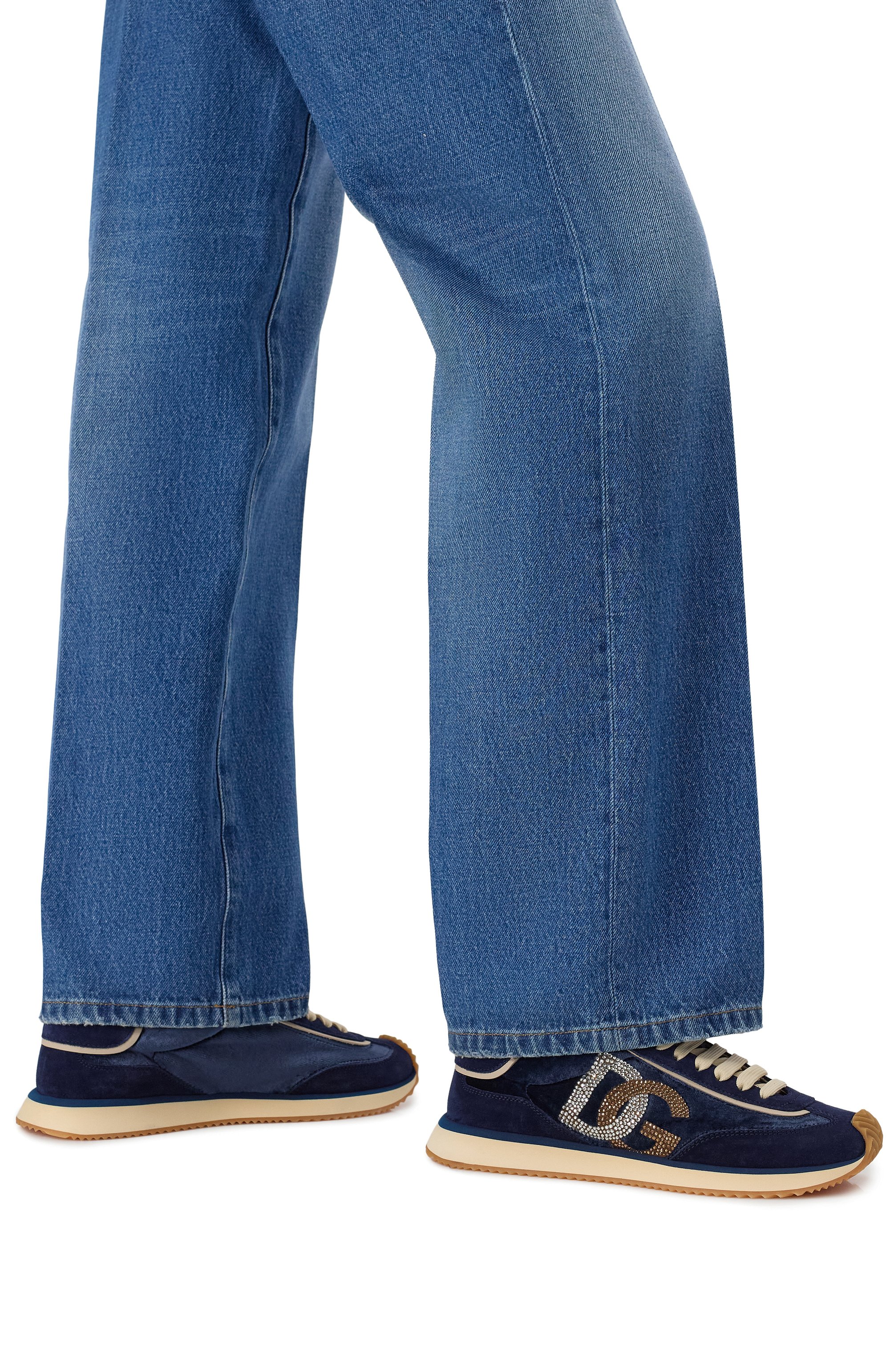 Комбинированные кроссовки dg cushion DOLCE & GABBANA, арт. CK2288/A6N32, фото 3