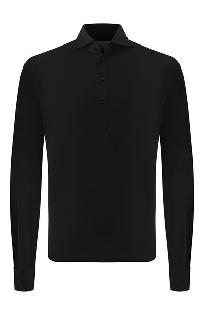 Мужское поло из шелка и хлопка BRUNELLO CUCINELLI, арт. MH8363914