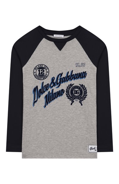 Хлопковый лонгслив DOLCE & GABBANA, арт. L4JTIX/G7PDR/8-12+