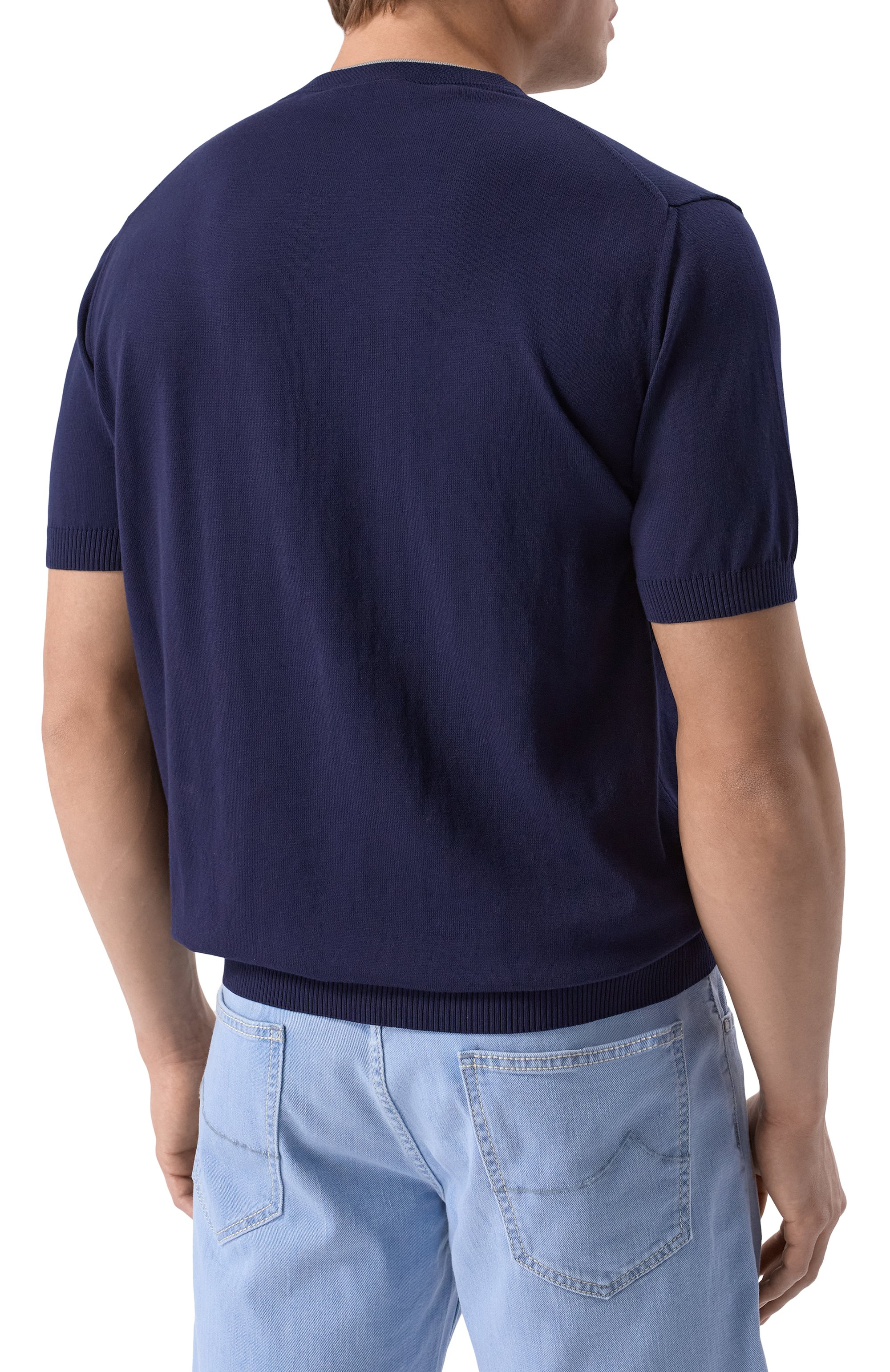 Хлопковый джемпер CANALI, арт. C1050/MK02261, фото 4