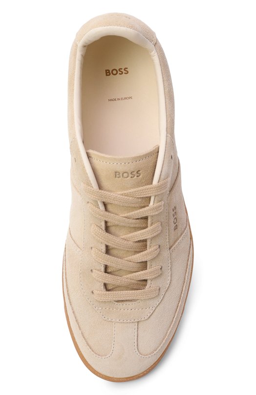Замшевые кеды Brenta BOSS 50536645 Бежевый  50536645 Фото 6