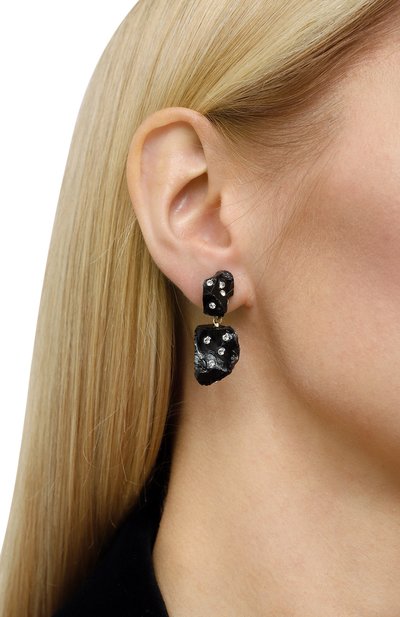 Серьги MARNI черного цвета по цене 52150 руб., арт. 0RMV0455N0 PD000, фото 4 Серьги MARNI, арт. 0RMV0455N0 PD000, фото 4