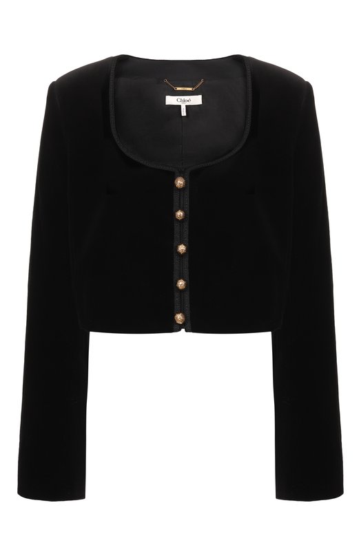 Бархатный жакет Chloé CH25WVE34091 Чёрный CH25WVE34091