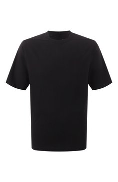 Мужская хлопковая футболка RICK OWENS черного цвета, арт. RU01E5232/JA | Фото 1 (Длина (для топов): Стандартные; Рукава: Короткие; Драгоценные камни: Проставлено; Материал сплава: Проставлено; Принт: Без принта; Стили: Минимализм; Материал внешний: Хлопок; Мужское Кросс-КТ: Футболка-одежда; Кросс-КТ: Джерси)