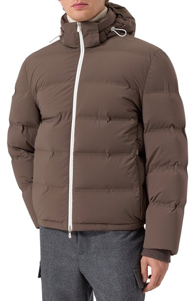 Пуховик BRUNELLO CUCINELLI коричневого цвета по цене 683500 руб., арт. MM4911836, фото 3 Пуховик BRUNELLO CUCINELLI, арт. MM4911836, фото 3