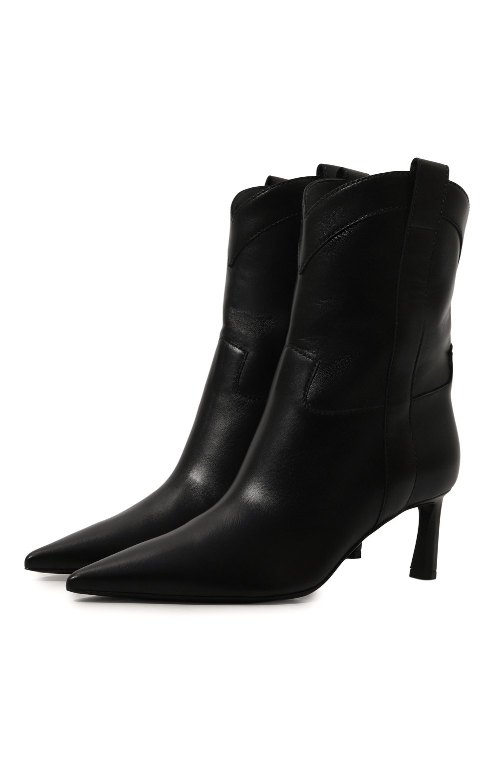 Кожаные ботильоны sr guadalupe 60 SERGIO ROSSI черного цвета по цене 87550 руб., арт. B07750/MNAN07, фото 1 Кожаные ботильоны sr guadalupe 60 SERGIO ROSSI, арт. B07750/MNAN07, фото 1