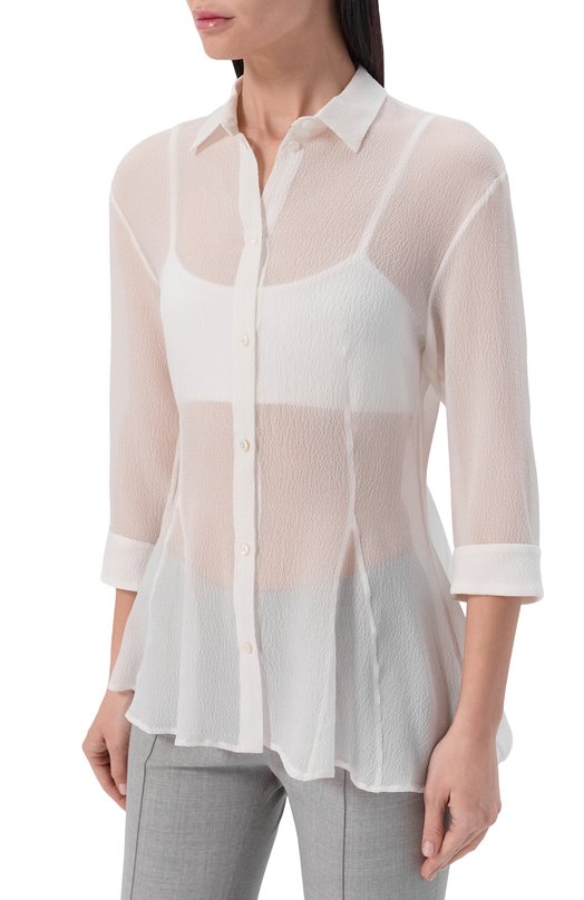 Шелковая блузка Gooroo BL026-2200-101-SS26 Белый  BL026-2200-101-SS26 Фото 3