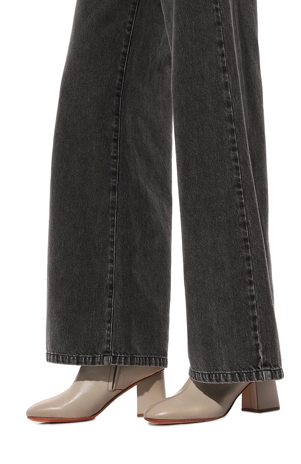 Кожаные ботильоны SANTONI, арт. WTCG71141SX1NZZF, фото 3