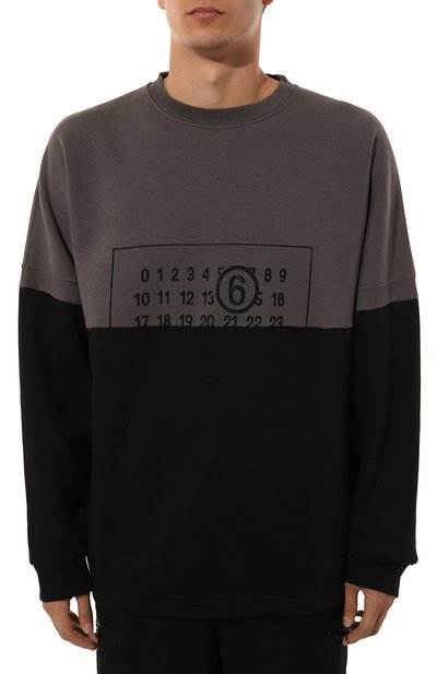 Хлопковый свитшот MM6, арт. SH0GU0013/S25624, фото 3