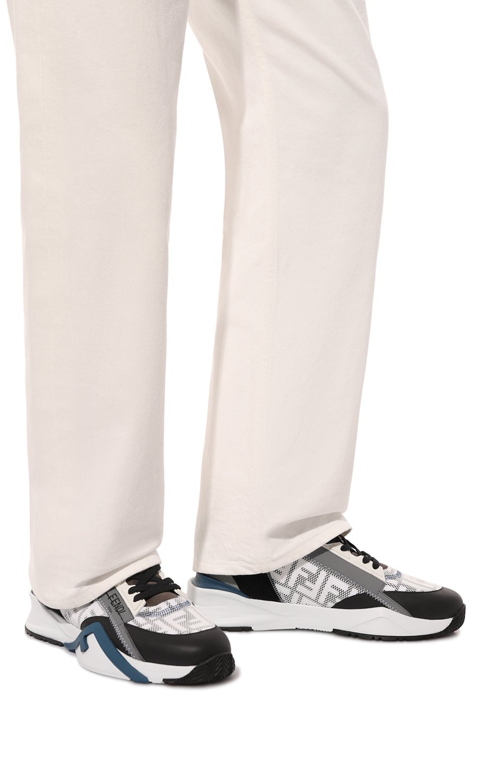 Комбинированные кроссовки flow FENDI, арт. 7E1392 AQ6D, фото 3