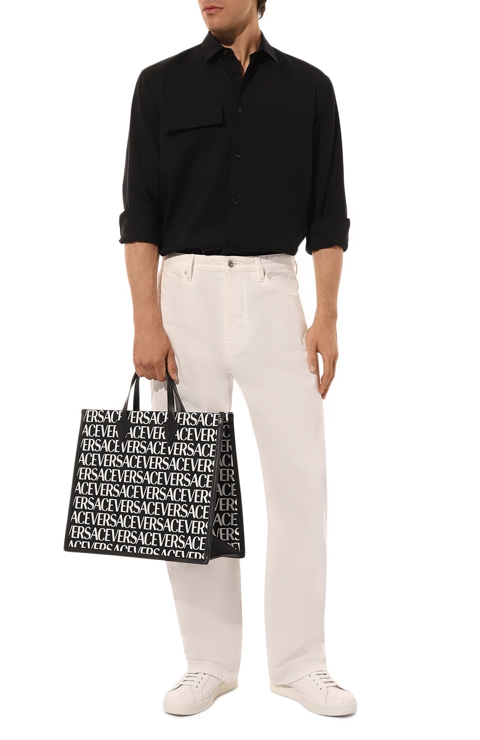 Текстильная сумка-тоут VERSACE, арт. 1008913/1A06766, фото 7