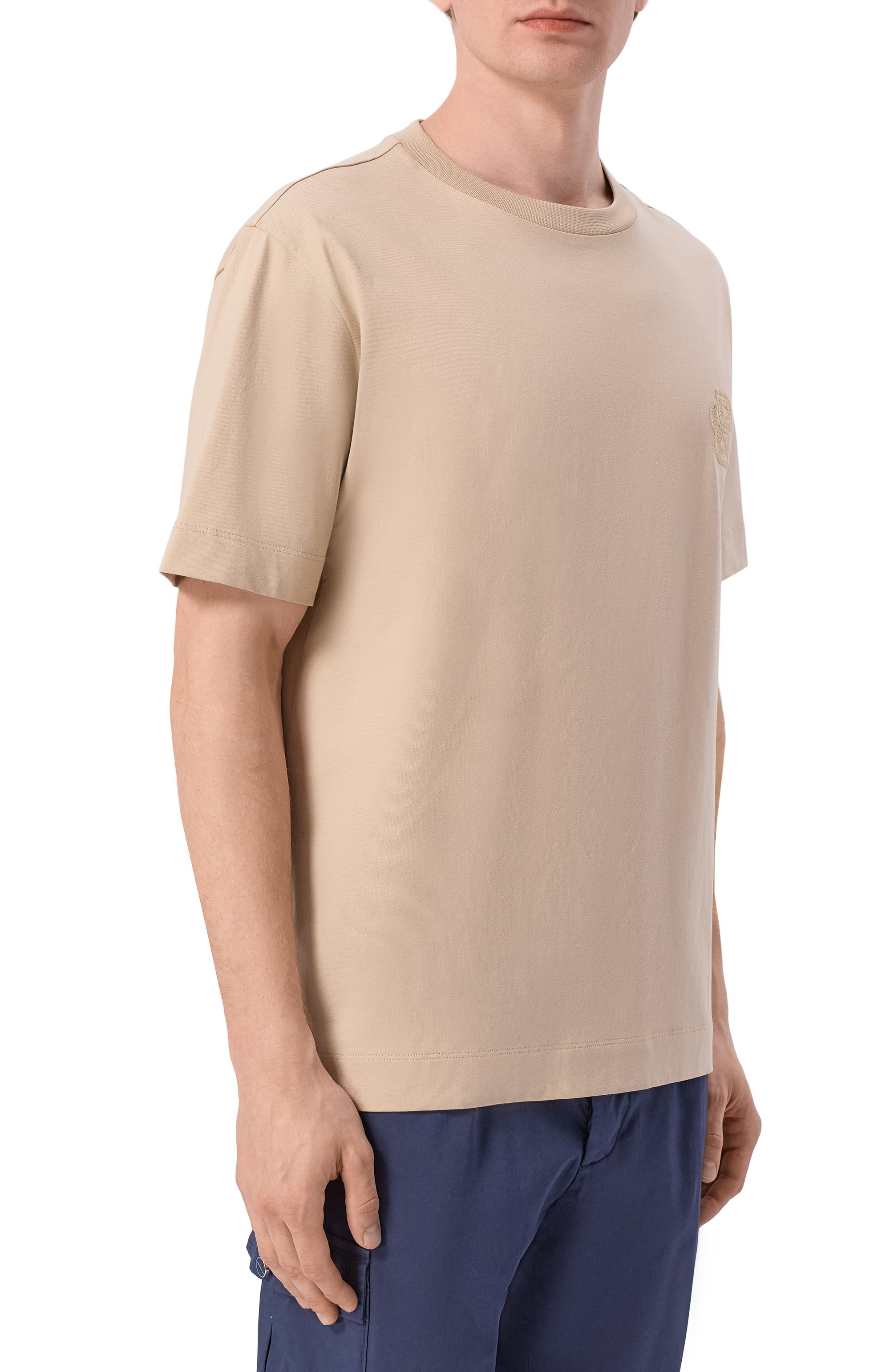 Хлопковая футболка BOSS, арт. 50560328, фото 3