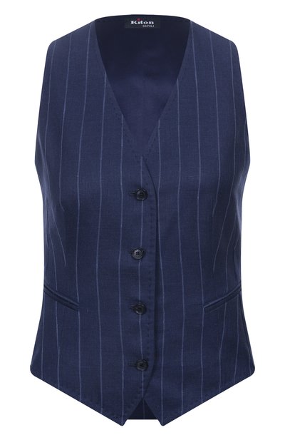Женский жилет изо льна и шерсти KITON, арт. D47456K0603E10