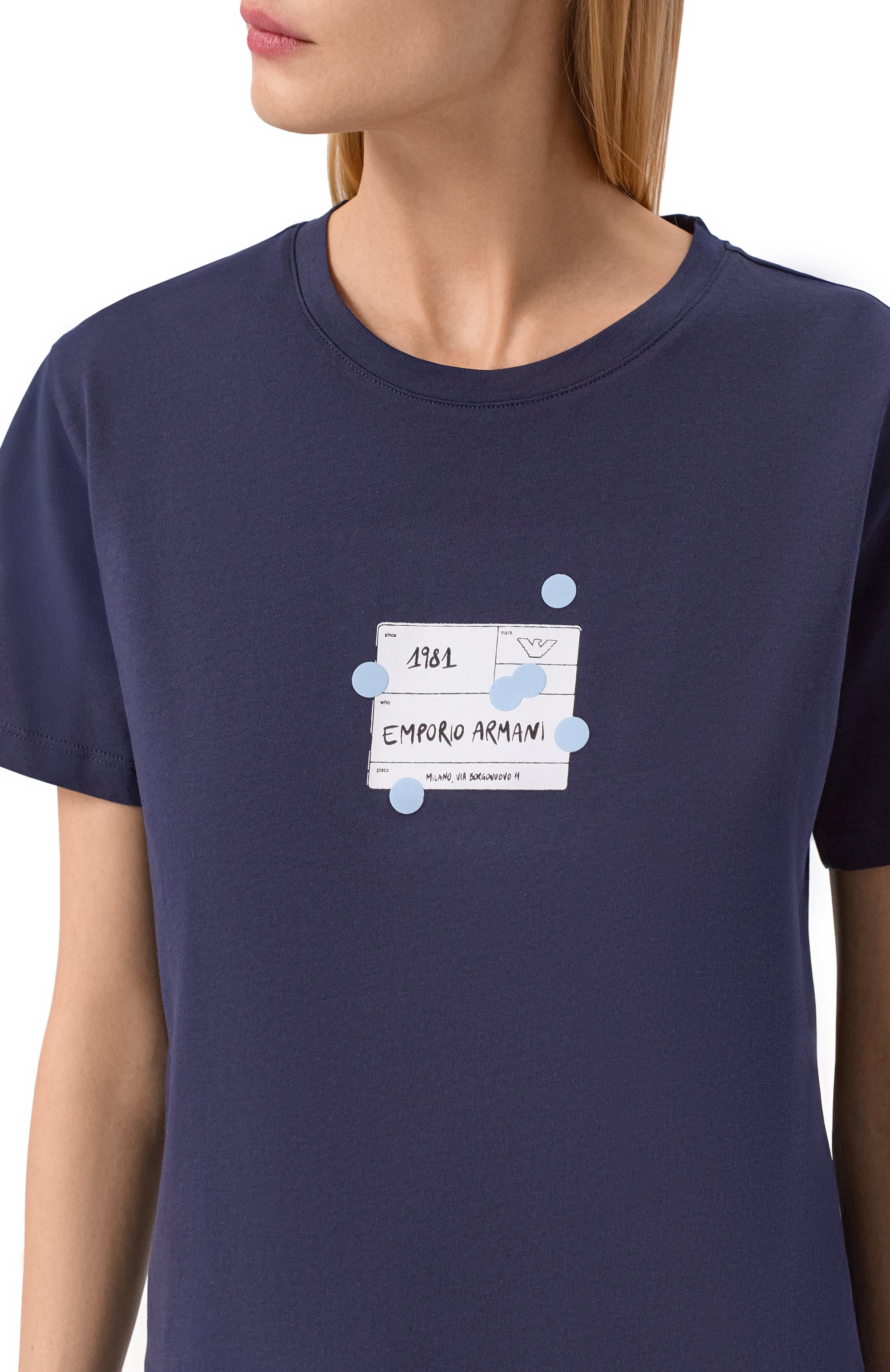 Хлопковая футболка EMPORIO ARMANI, арт. EW003593/AF12597, фото 5