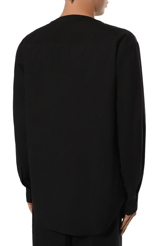 Рубашка из хлопка и шелка Giorgio Armani GM000225/TE11313 Чёрный  GM000225/TE11313 Фото 4